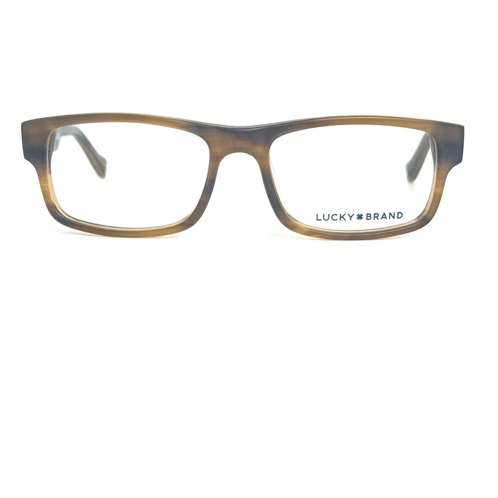 LUCKY BRAND Eyeglasses Frame D804 46-15-125 Matte Brown‎ Horn Full Rim H16478